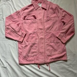 Bershka Soft Pink Denim Jacket
